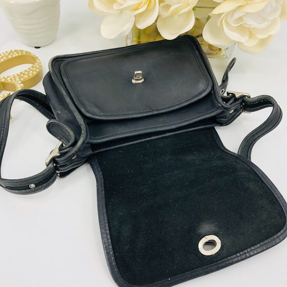 Vintage Coach Fold Over Bag Crossbody Shoulder Bag - Picture 7 of 8